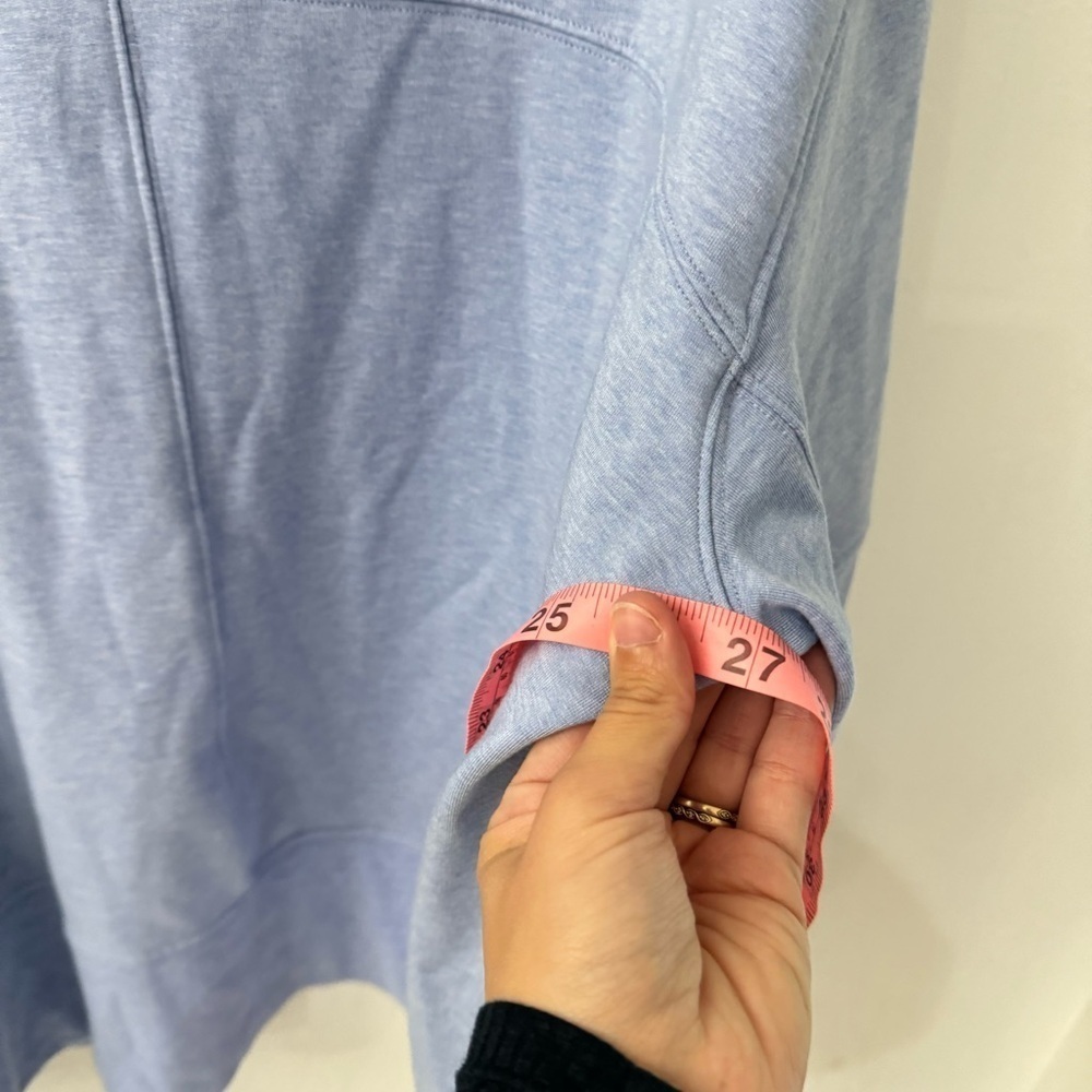 Athleta Lotus Textured Wrap Cardigan Open Front Blue Purple XXS/XS Oversized - Picture 11 of 11